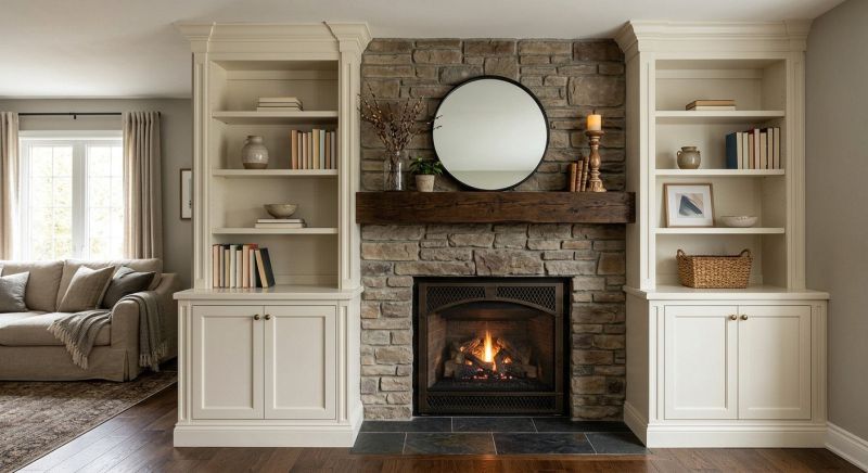 Fireplace Cabinet Installation in Frederick, MD