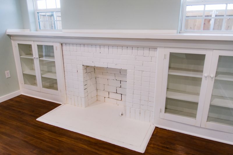 Fireplace Cabinet Installation in Fairfax, VA