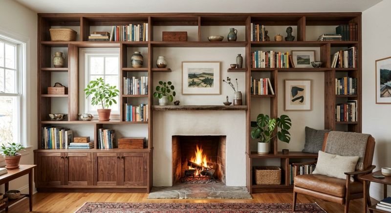 Fireplace Shelves Installation in Greensboro, NC